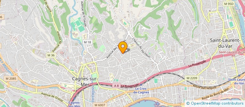 localisation de l'entreprise 501 704 704 à CAGNES-SUR-MER