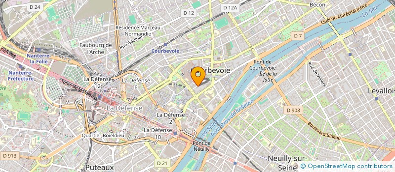 localisation de l'entreprise 501 854 285 à COURBEVOIE