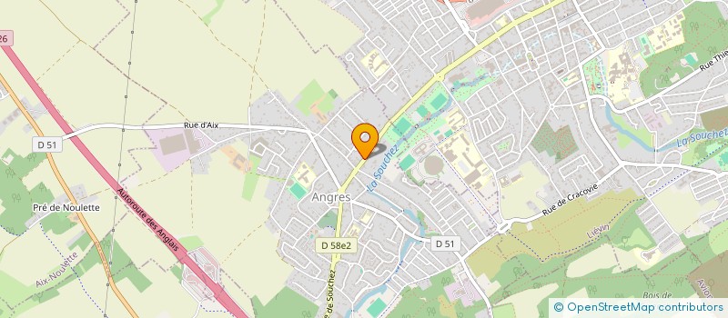 localisation de l'entreprise 501 866 156 à ANGRES