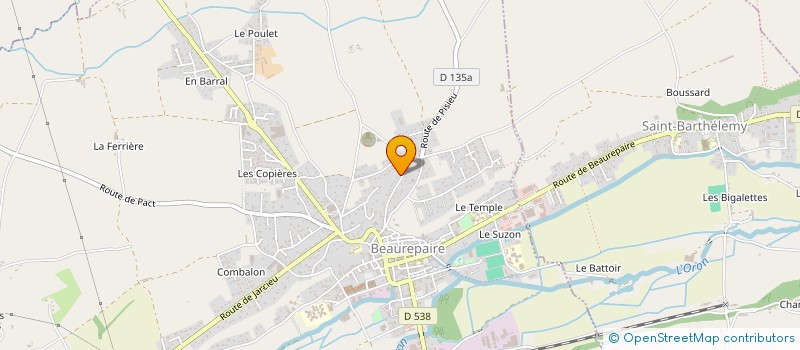 localisation de l'entreprise 501 912 513   BEAUREPAIRE