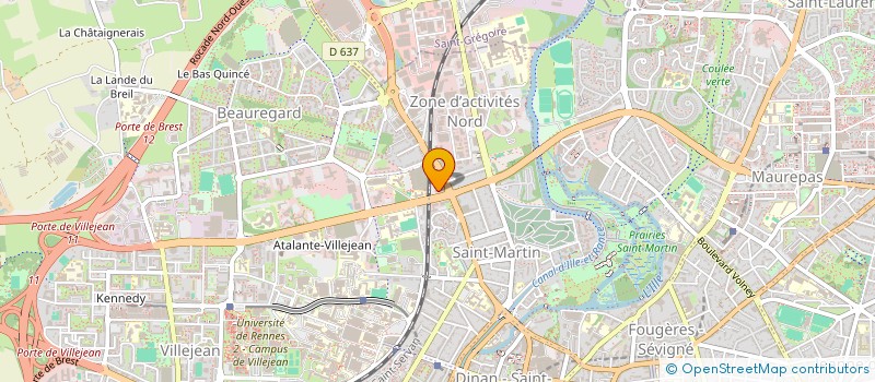 localisation de l'entreprise 501 923 650   RENNES