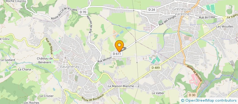 localisation de l'entreprise 501 958 292   VAUGNERAY