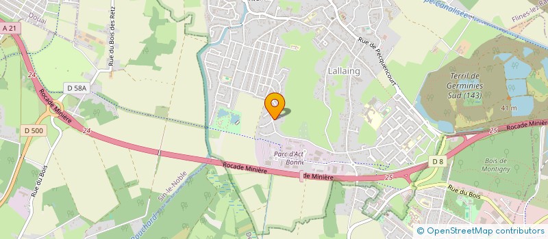 localisation de l'entreprise 502 001 670   LALLAING