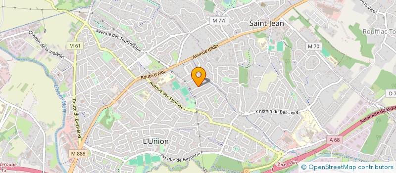 localisation de l'entreprise 502 071 012   CASTELGINEST