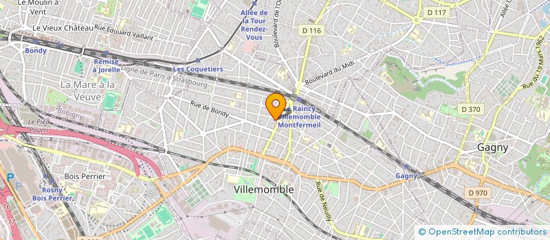 localisation de l'entreprise 502 116 320   VILLEMOMBLE