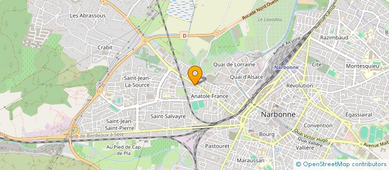 localisation de l'entreprise 502 232 457   NARBONNE