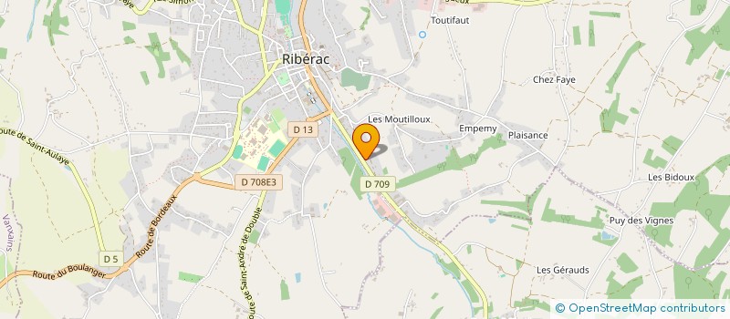 localisation de l'entreprise 502 254 196   RIBERAC