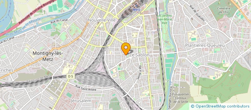 localisation de l'entreprise 502 257 025   METZ