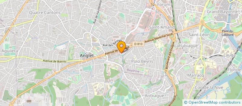 localisation de l'entreprise 502 345 937 à BOUCAU