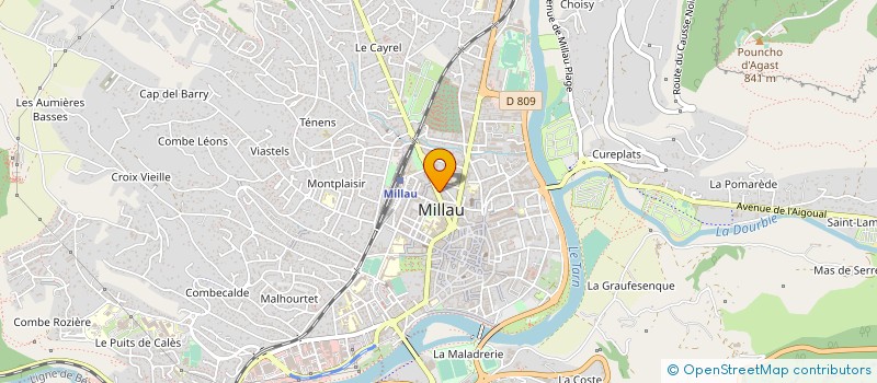 localisation de l'entreprise 502 411 861 à MILLAU