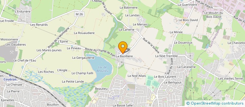 localisation de l'entreprise 502 425 747 à COUERON
