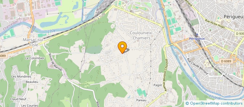 localisation de l'entreprise 502 516 701   COULOUNIEIX-CHAMIERS