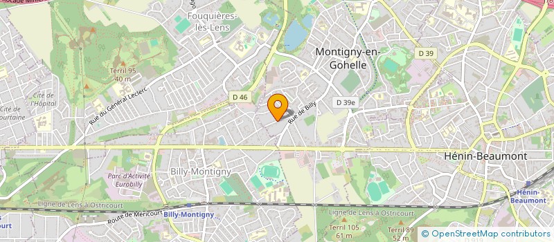 localisation de l'entreprise 502 552 805  à BILLY-MONTIGNY