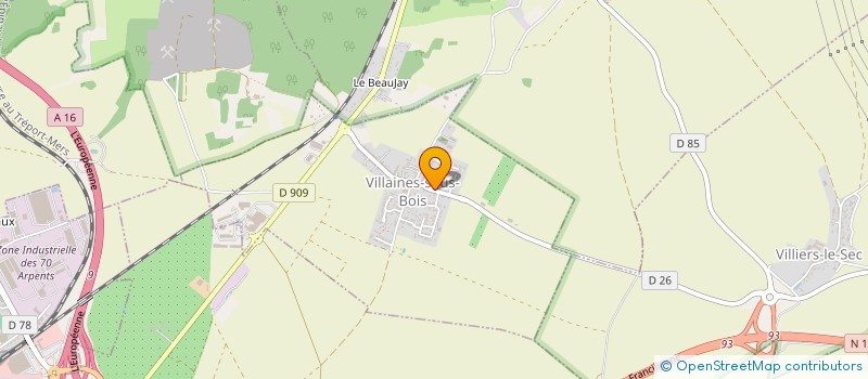 localisation de l'entreprise 502 636 202   VILLAINES-SOUS-BOIS