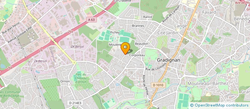 localisation de l'entreprise 502 839 210   GRADIGNAN