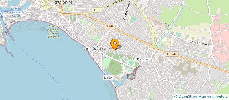 localisation de l'entreprise 502 870 272  à LES SABLES D'OLONNE