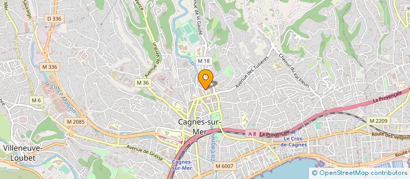 localisation de l'entreprise 502 989 916   CAGNES-SUR-MER