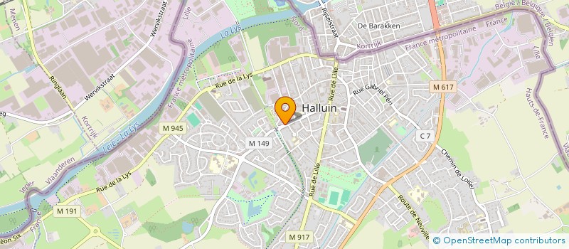 localisation de l'entreprise 502 992 514   HALLUIN