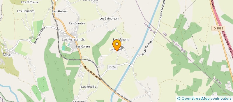 localisation de l'entreprise 503 256 976   CHATEAU-ARNOUX-SAINT-AUBAN