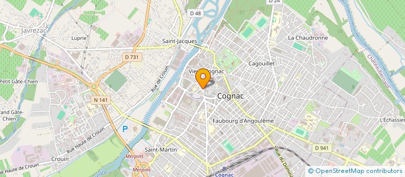 localisation de l'entreprise 503 364 572  à COGNAC