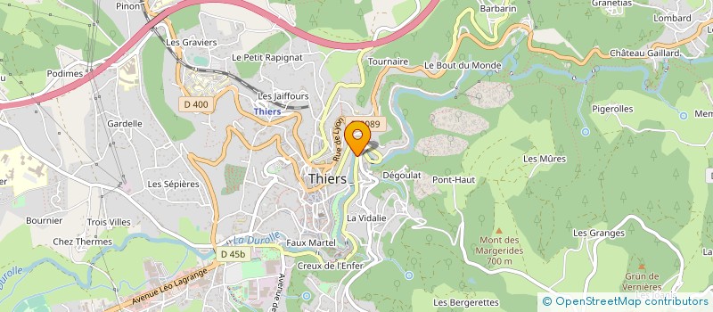 localisation de l'entreprise 503 595 399 à CLERMONT-FERRAND