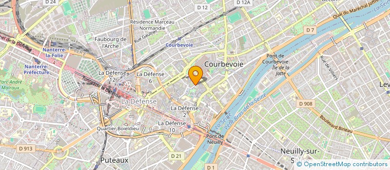 localisation de l'entreprise 504 033 820   COURBEVOIE