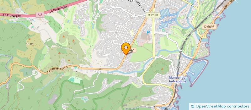 localisation de l'entreprise 504 102 856   CANNES