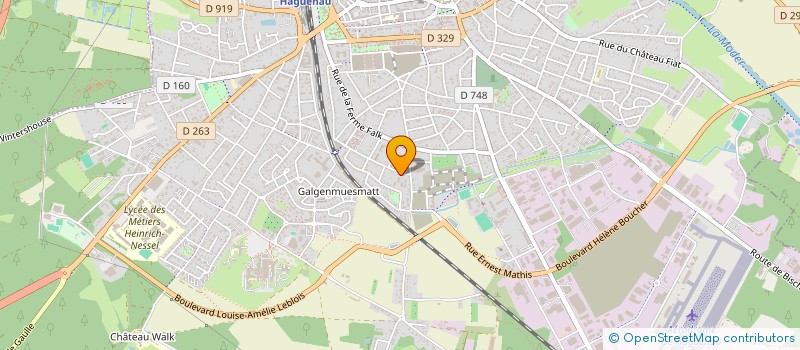 localisation de l'entreprise 504 129 081   HAGUENAU