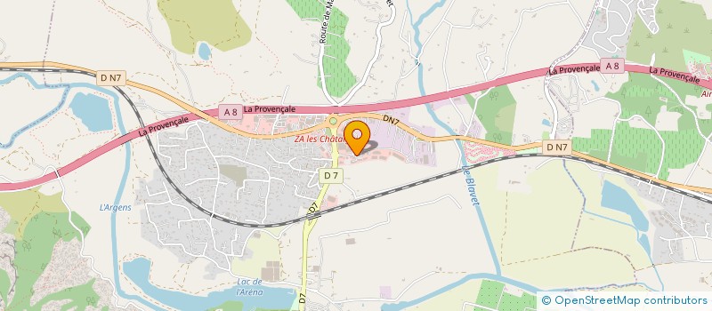 localisation de l'entreprise 504 249 459   ROQUEBRUNE-SUR-ARGENS