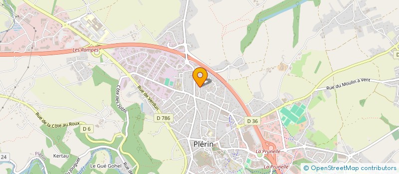 localisation de l'entreprise 504 252 693   PLERIN