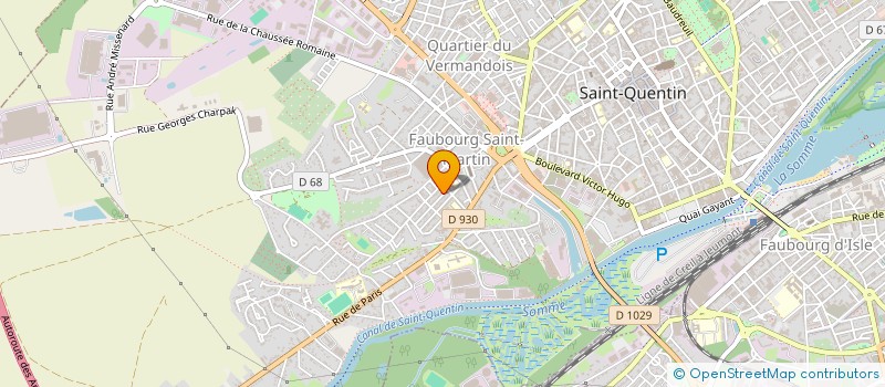 localisation de l'entreprise 504 325 481  à SAINT-QUENTIN
