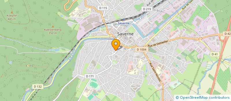 localisation de l'entreprise 504 348 327   SAVERNE