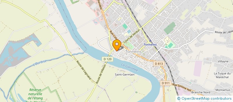 localisation de l'entreprise 504 398 975   TONNEINS
