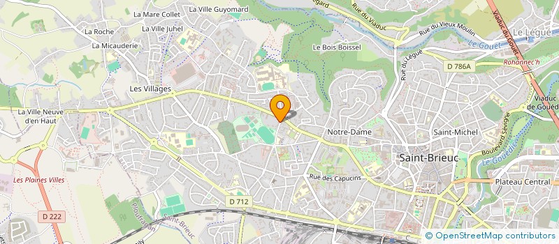 localisation de l'entreprise 504 455 775  à SAINT-BRIEUC