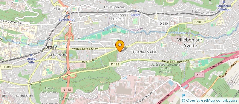 localisation de l'entreprise 504 580 630 à LES ULIS