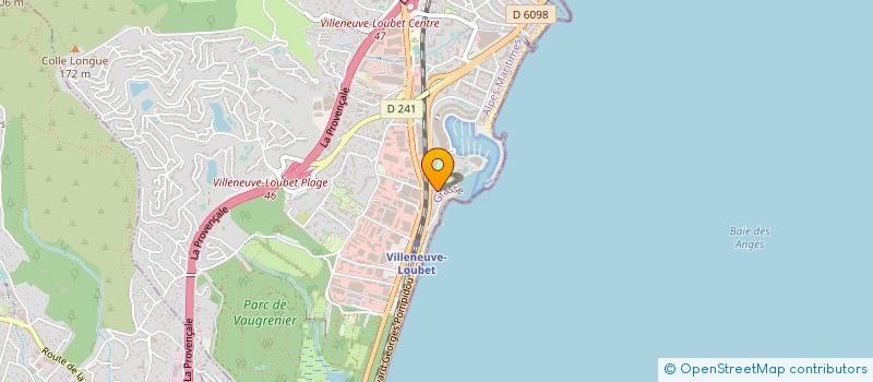 localisation de l'entreprise 504 707 332 à VILLENEUVE-LOUBET