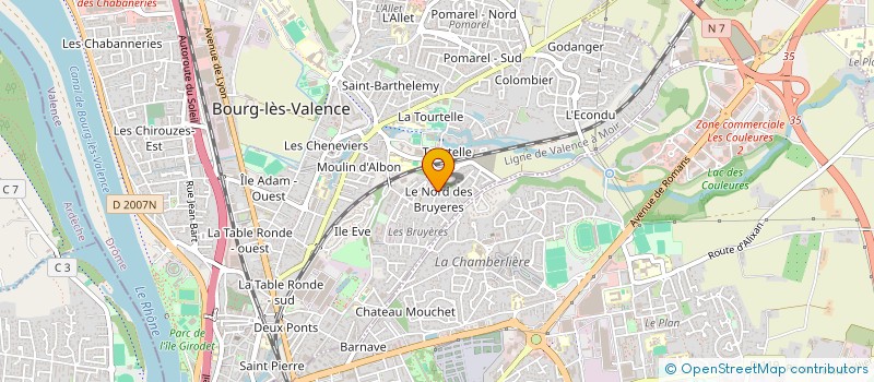 localisation de l'entreprise 504 707 928   BOURG-LES-VALENCE