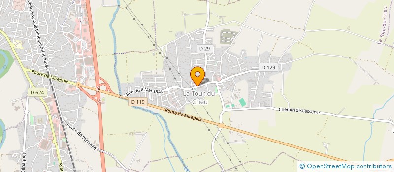 localisation de l'entreprise 504 867 896 à LA TOUR-DU-CRIEU