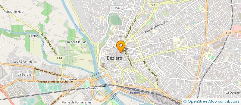 localisation de l'entreprise 505 041 020 à BEZIERS
