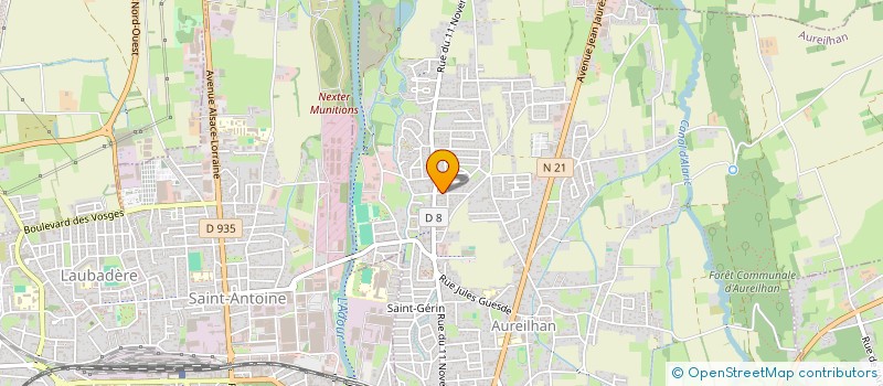 localisation de l'entreprise 505 140 863   AUREILHAN