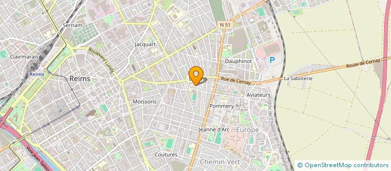 localisation de l'entreprise 505 196 857   REIMS