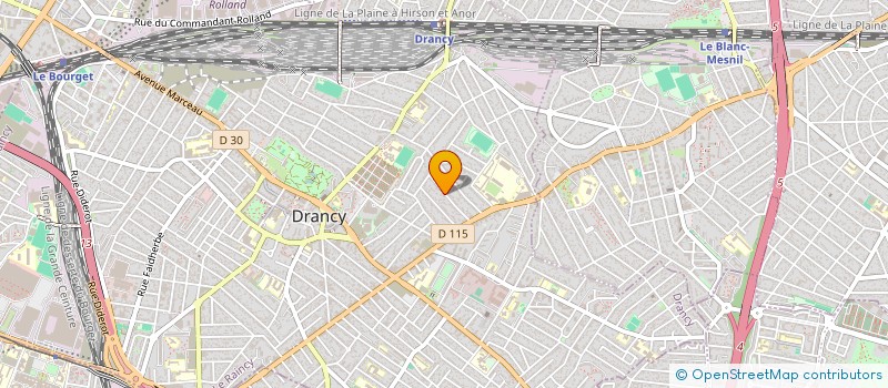 localisation de l'entreprise 505 255 935   LE BOURGET