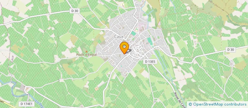 localisation de l'entreprise 505 315 622   CAUX