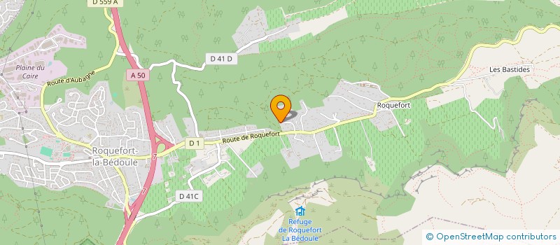 localisation de l'entreprise 505 362 632   ROQUEFORT-LA-BEDOULE