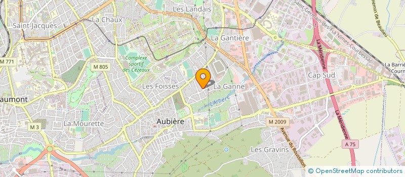 localisation de l'entreprise 505 400 523 à AUBIERE