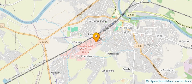 localisation de l'entreprise 505 AVENUE  SAINT-SULPICE-LA-POINTE