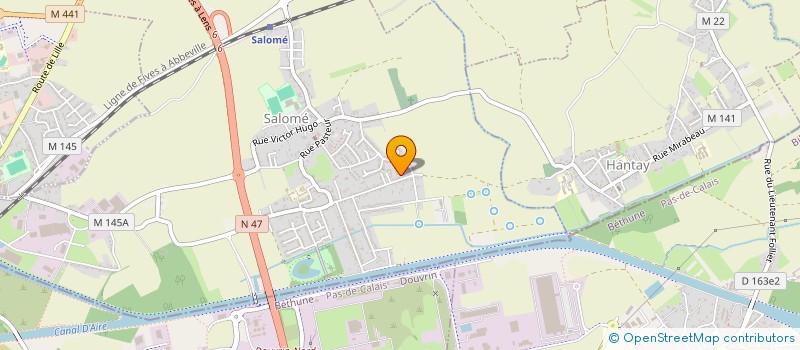 localisation de l'entreprise 508 020 427   SALOME