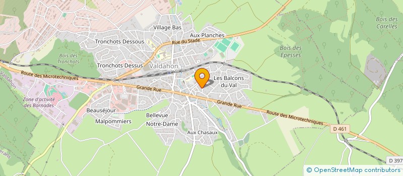 localisation de l'entreprise 508 097 409 à VALDAHON