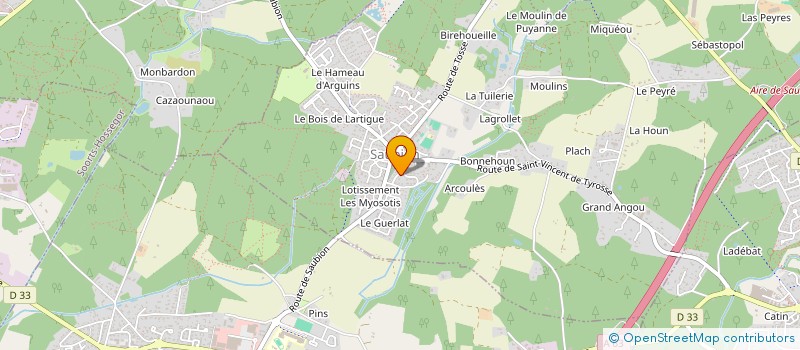 localisation de l'entreprise 508 246 204 à SAUBION