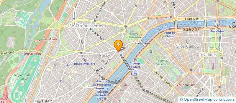 localisation de l'entreprise 508 350 683   PARIS 16